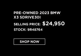 pre-owned BMW X3 offer