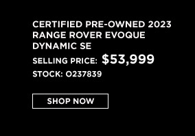 CERTIFIED PRE-OWNED 2024 RANGE ROVER EVOQUE DYNAMIC SE offer