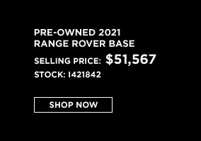 PRE-OWNED 2021 RANGE ROVER BASE offer