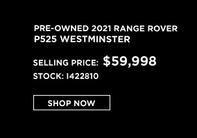 PRE-OWNED 2021 RANGE ROVER P525 WESTMINSTER offer