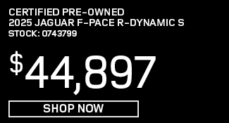 certified used 2025 jaguar f-pace r dynamic s offer