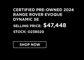 certified used 2024 land rover range rover evoque offer