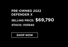 PRE-OWNED 2022 land rover defender offer