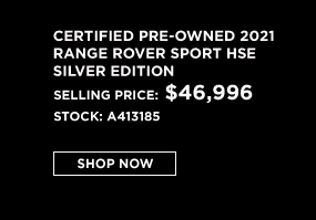 certified used 2021 land rover range rover sport hse offer