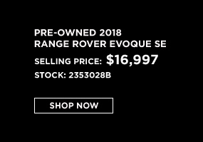 PRE-OWNED 2018 land rover range rover evoque offer