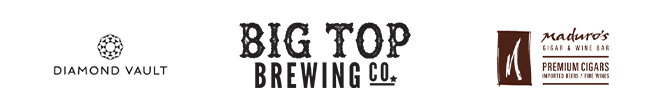 Diamond Vault Logo - Big Top Brewing Co. logo - Maduros Cigar and wine bar logo