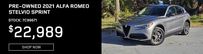 special price on pre-owned Stelvio