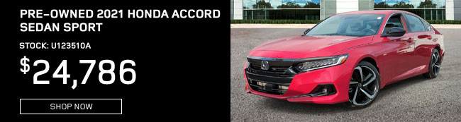 special price on pre-owned Accord