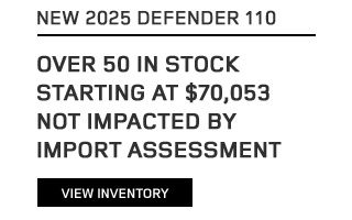 2025 Defender Defender models offer