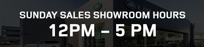 Sunday sales showroom hours 12pm-5pm