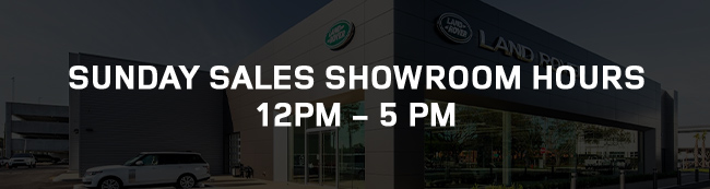 Sunday sales showroom hours 12pm-5pm