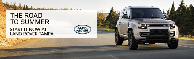 The Road to Summer. Start it now at Land Rover Tampa