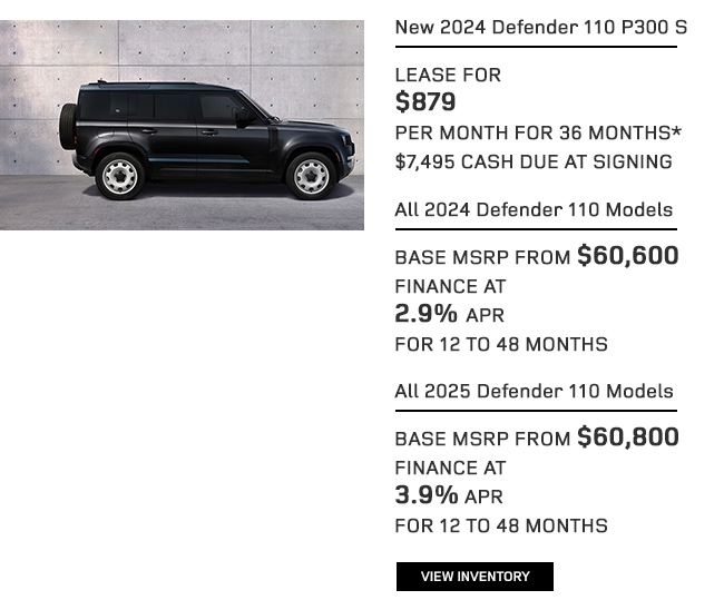 2024 Defender 110 special offer