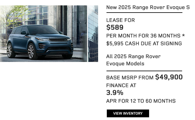 New 2025 Range Rover Evoque S