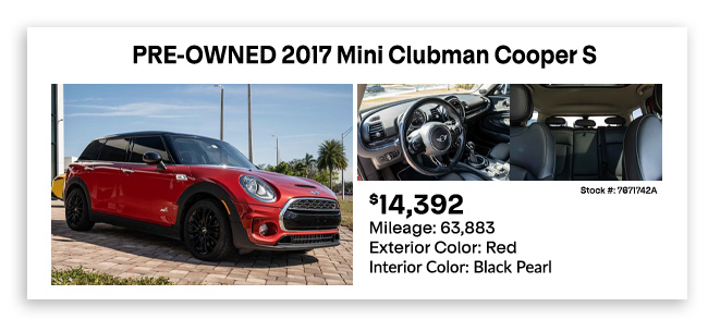 preowned MINI Clubman Cooper S