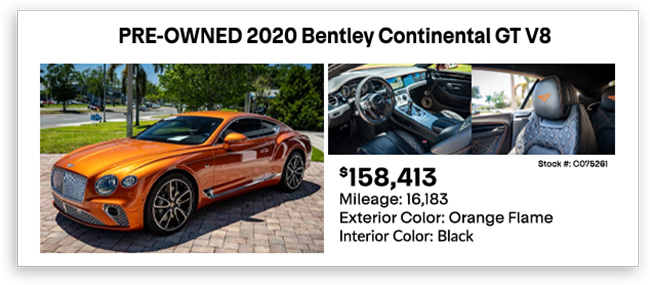 PRE-OWNED 2020 Bentley Continental GT V8
