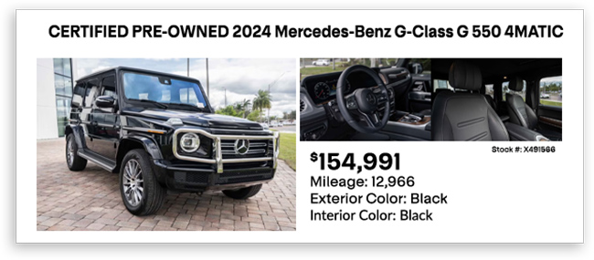 CERTIFIED PRE-OWNED 2024 Mercedes-Benz G-Class G 550 4MATIC