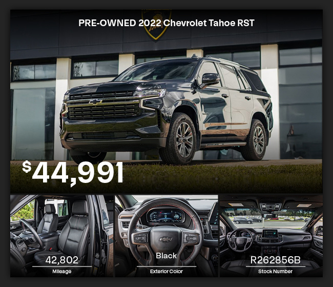 PRE-OWNED 2022 Chevrolet Tahoe offer