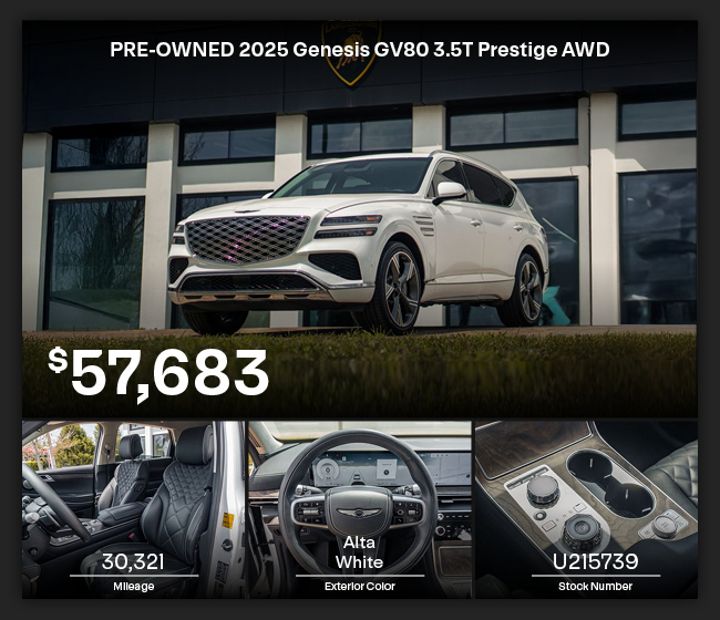 PRE-OWNED 2025 Genesis GV80 offer