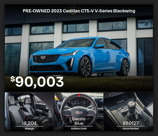 PRE-OWNED 2023 CADILLAC CT5-V offer