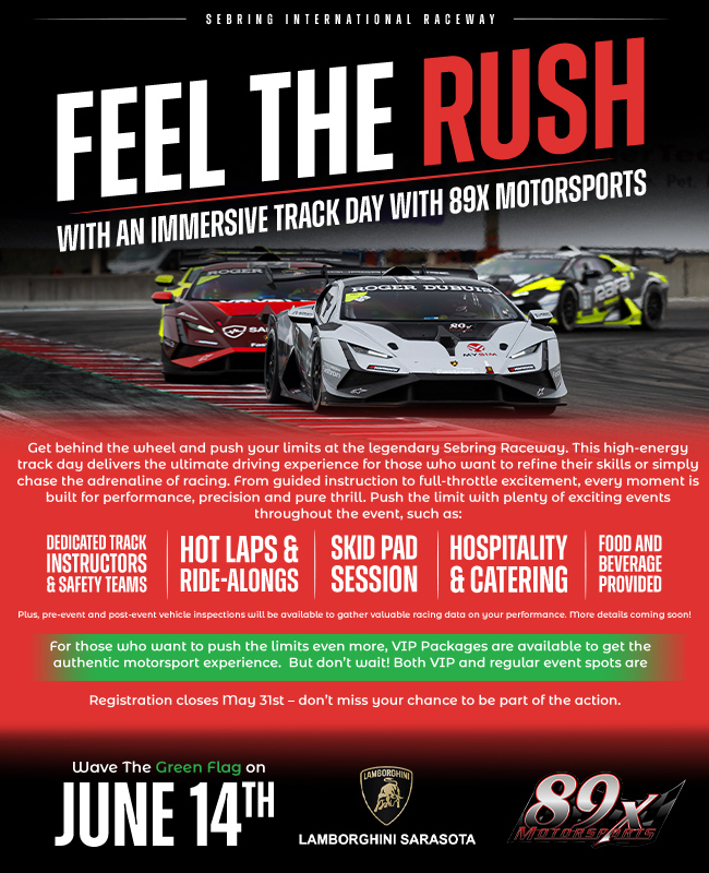 Wave a green flag on June 14th and get behind the wheek of a race car