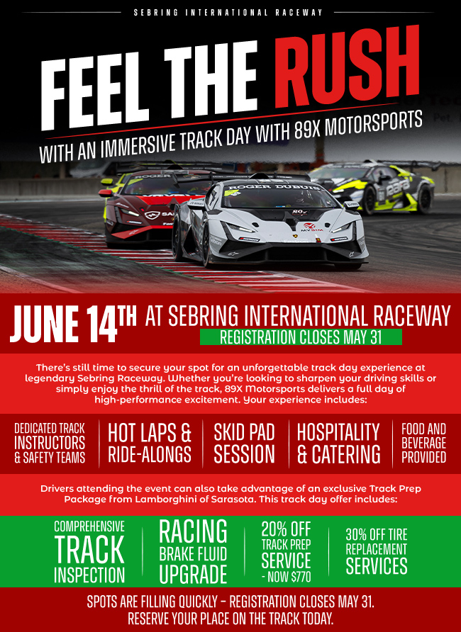 Wave a green flag on June 14th and get behind the wheek of a race car