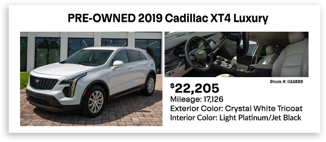 Pre-Owned Cadillac XT4