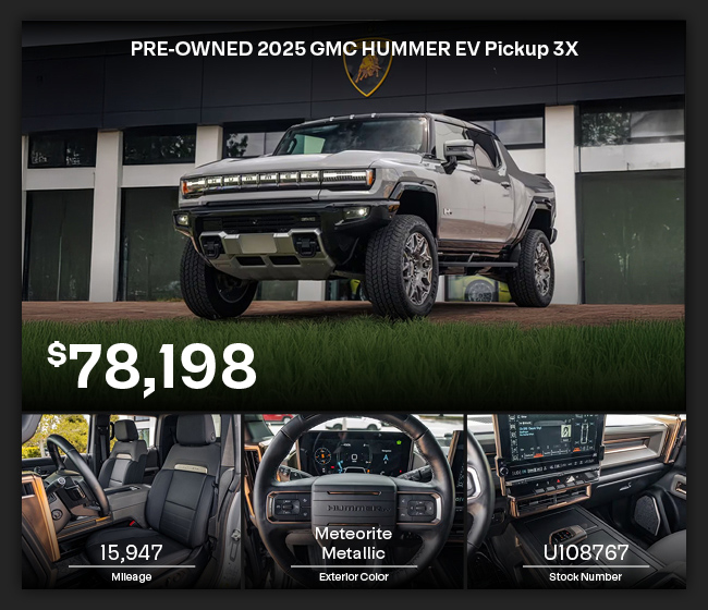 PRE-OWNED 2025 GMC HUMMER EV Pickup offer