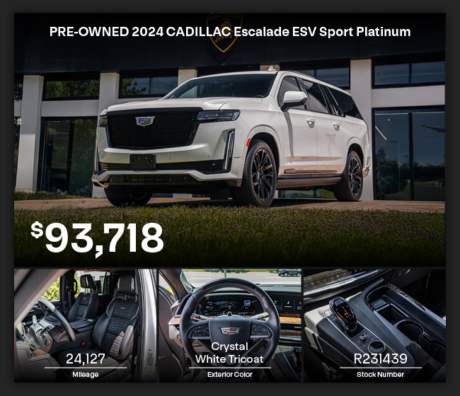 PRE-OWNED 2024 CADILLAC Escalade ESV offer