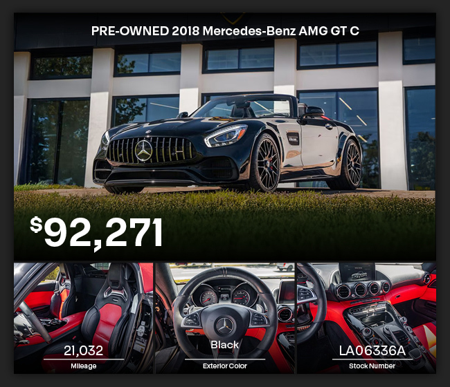 preowned 2018 Mercedes-Benz AMG GT