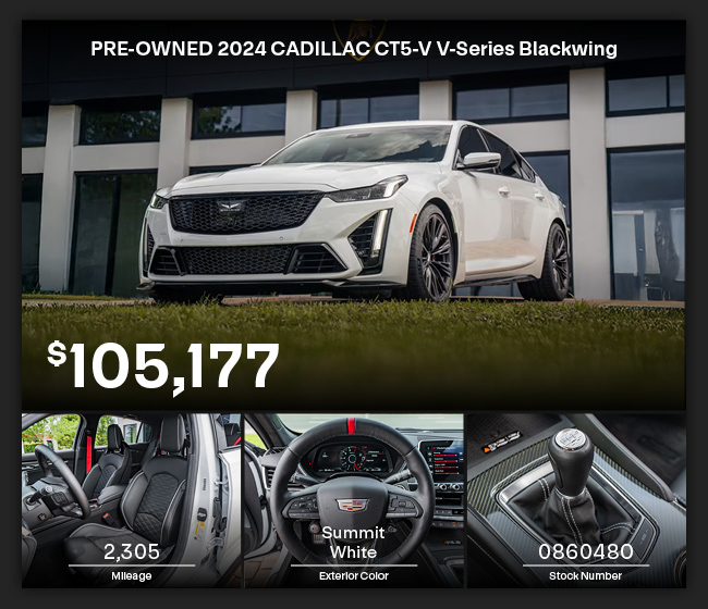 preowned 2024 Cadillac CT5 offer