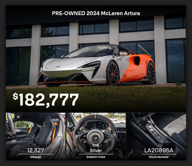 preowned 2024 McLaren Artura