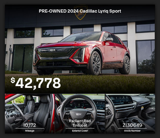 preowned Cadillac Lyriq Sport