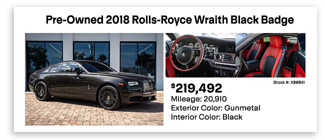 Pre-Owned 2018 Rolls Royce Wraith
