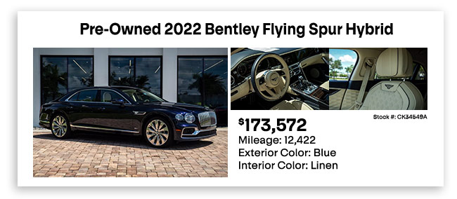 Pre-Owned 2022 Bentley Flying Spur Hybrid