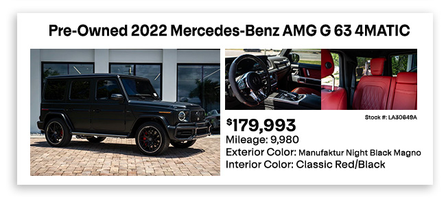 Pre-Owned 2022 Mercedes-Benz AMG G 63