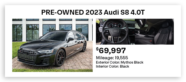 pre-owned Audi special offer