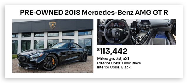 pre-owned Mercedes-benz AMG special offer