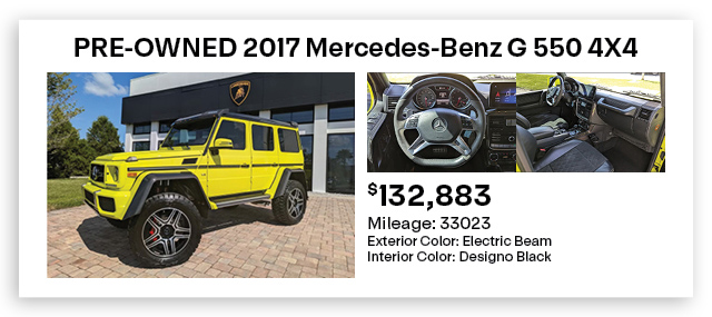 pre-owned Mercedes-Benz G 550 special offer