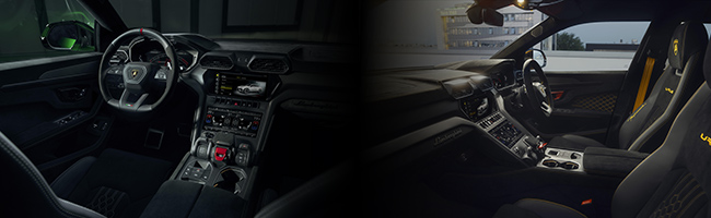 interior Urus luxury views