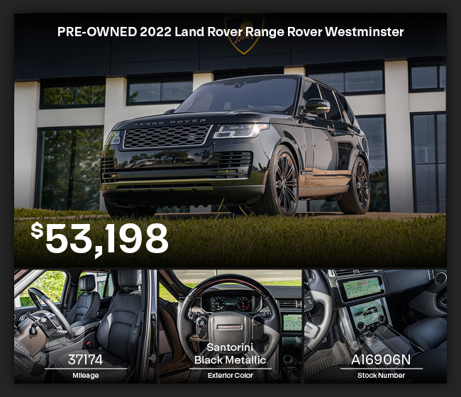 PRE-OWNED 2022 Land Rover Range Rover Westminster