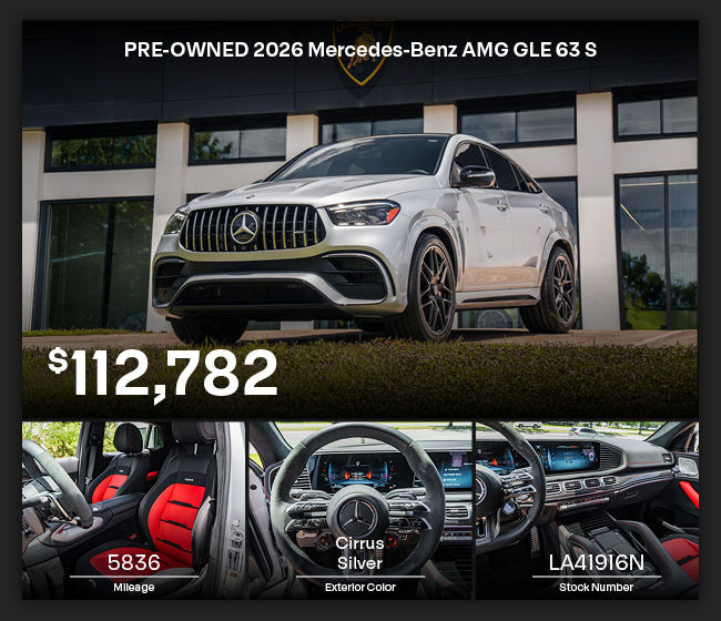 PRE-OWNED 2026 Mercedes-Benz AMG GLE 63 S