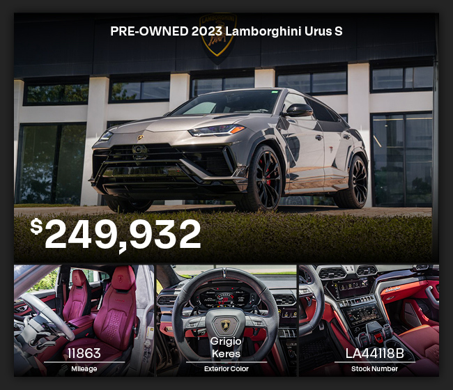 PRE-OWNED 2023 Lamborghini Urus