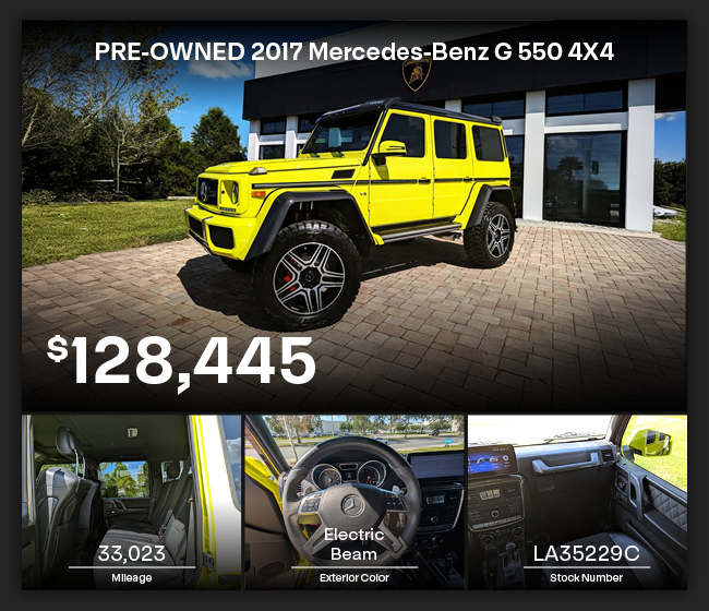 pre-owned 2017 Mercedes-Benz G 550 4x4 Squared special offer