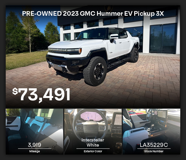 pre-owned 2023 GMC HUMMER EV Pickup special offer