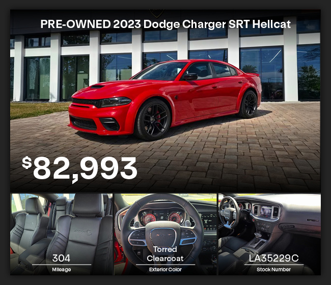 pre-owned 2023 Dodge Charger special offer