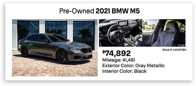 Pre-Owned 2021 BMW M5