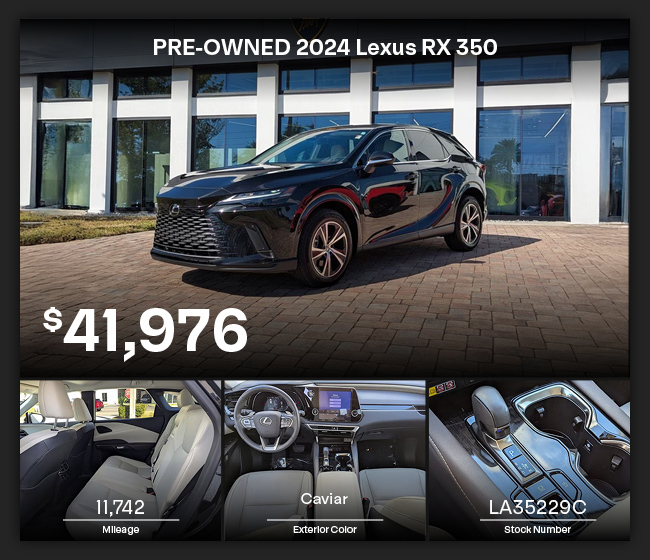 PRE-OWNED 2024 Lexus RX 350 offer