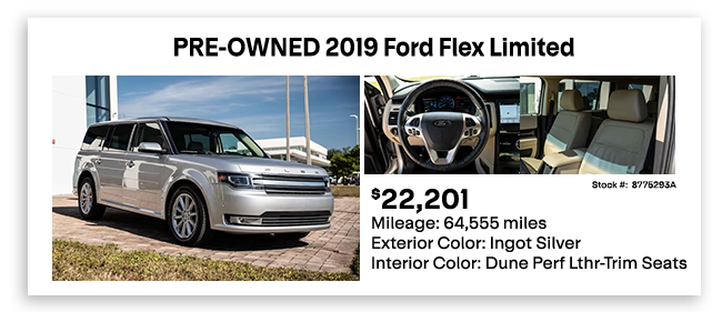 PRE-OWNED 2019 Ford Flex Limited