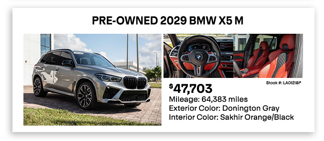 PRE-OWNED 2029 BMW X5 M